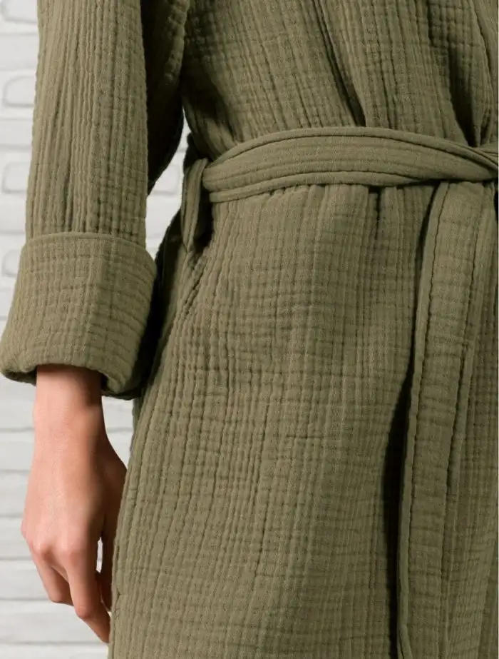 Halat de baie damă din Muselină - Timber L/XL
