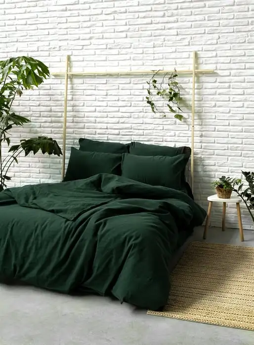Set lenjerie de pat din in - Garden