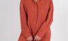 Rochie cămașă din in Spicy Orange M
