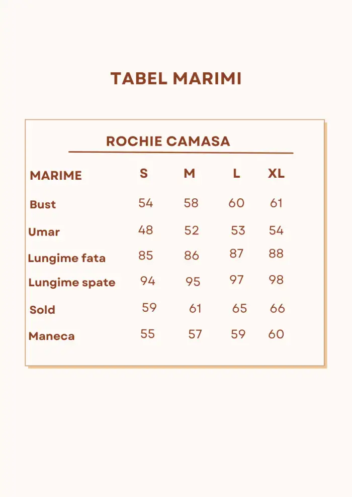 Rochie cămașă din in Spicy Orange M