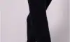 Pantaloni Damă de Muselină Lejeri cu Talie Elastică Black S